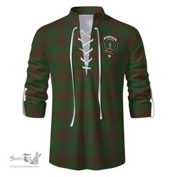 ScotsTee Shop Scottish MacAlister of Glenbarr Hunting Clan Crest Tartan Mens Scottish Jacobite Ghillie Casual Shirt