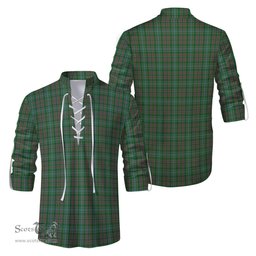 ScotsTee Shop Scottish Ralston USA Clan Tartan Mens Scottish Jacobite Ghillie Casual Shirt