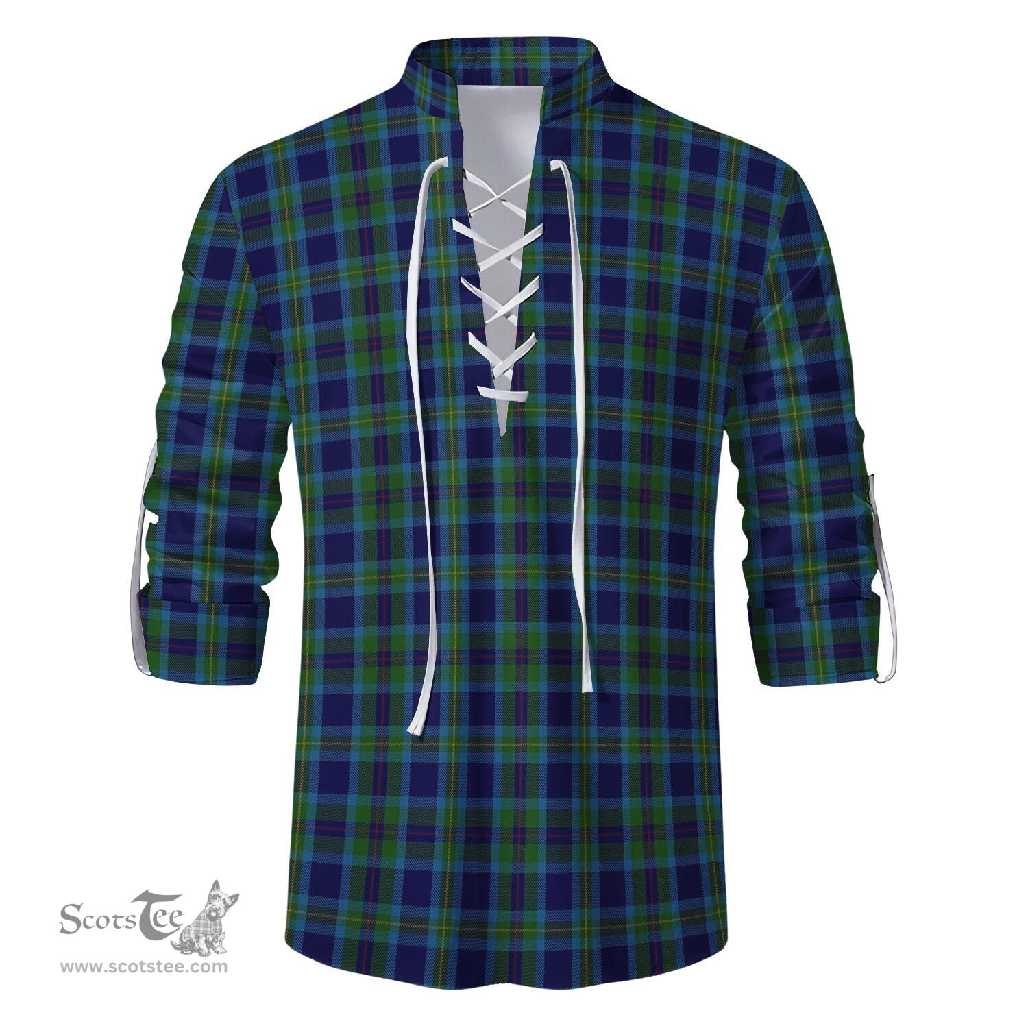 ScotsTee Shop Scottish Miller Clan Tartan Mens Scottish Jacobite Ghillie Casual Shirt