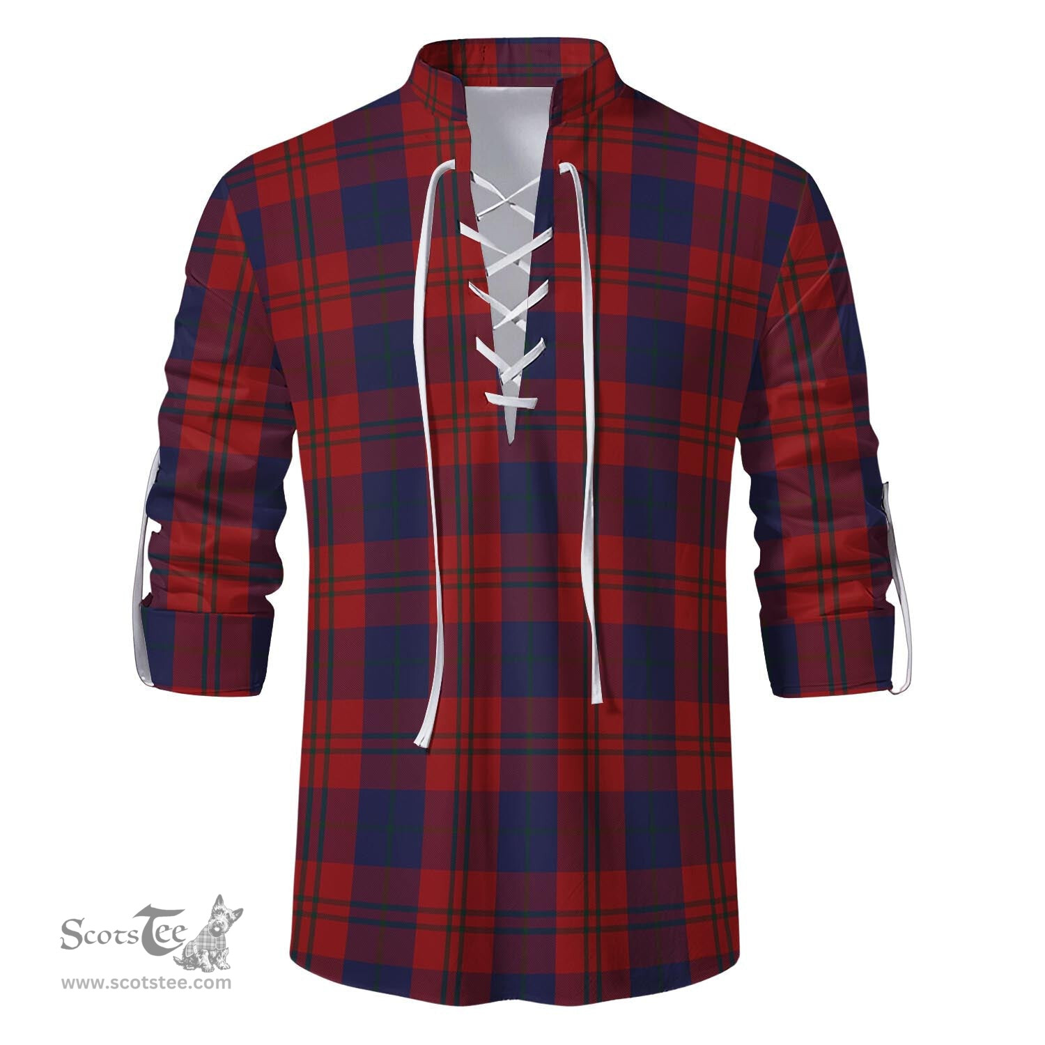 ScotsTee Shop Scottish Wotherspoon Clan Tartan Mens Scottish Jacobite Ghillie Casual Shirt