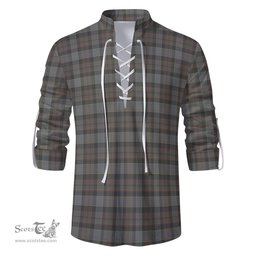 ScotsTee Shop Scottish Outlander Fraser Clan Tartan Mens Scottish Jacobite Ghillie Casual Shirt