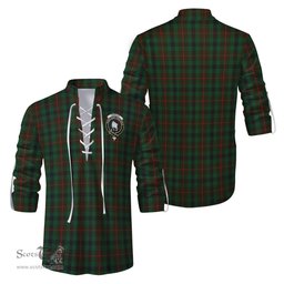 ScotsTee Shop Scottish Tennant Clan Crest Tartan Mens Scottish Jacobite Ghillie Casual Shirt