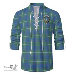 ScotsTee Shop Scottish MacIntyre Hunting Ancient Clan Crest Tartan Mens Scottish Jacobite Ghillie Casual Shirt
