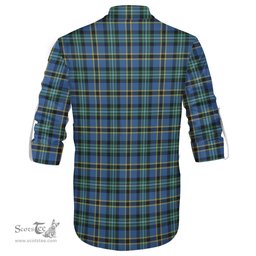 ScotsTee Shop Scottish Weir Ancient Clan Crest Tartan Mens Scottish Jacobite Ghillie Casual Shirt