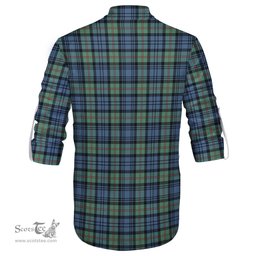 ScotsTee Shop Scottish MacKinlay Ancient Clan Tartan Mens Scottish Jacobite Ghillie Casual Shirt