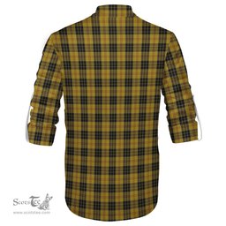 ScotsTee Shop Scottish MacLeod Clan Crest Tartan Mens Scottish Jacobite Ghillie Casual Shirt