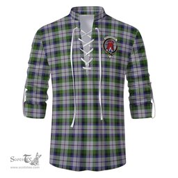 ScotsTee Shop Scottish MacNaughton Dress Clan Crest Tartan Mens Scottish Jacobite Ghillie Casual Shirt