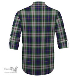 ScotsTee Shop Scottish MacLeod Of Californian Clan Crest Tartan Mens Scottish Jacobite Ghillie Casual Shirt