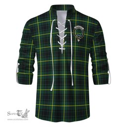 ScotsTee Shop Scottish MacArthur Modern Clan Crest Tartan Mens Scottish Jacobite Ghillie Casual Shirt