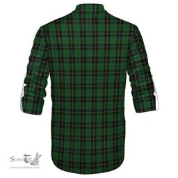 ScotsTee Shop Scottish Wallace Hunting Clan Crest Tartan Mens Scottish Jacobite Ghillie Casual Shirt
