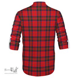 ScotsTee Shop Scottish MacGillivray Modern Clan Tartan Mens Scottish Jacobite Ghillie Casual Shirt