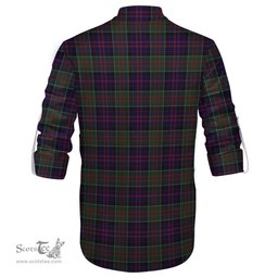 ScotsTee Shop Scottish MacDonald of Clan Ranald Clan Tartan Mens Scottish Jacobite Ghillie Casual Shirt