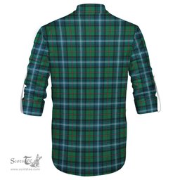 ScotsTee Shop Scottish Urquhart Ancient Clan Tartan Mens Scottish Jacobite Ghillie Casual Shirt