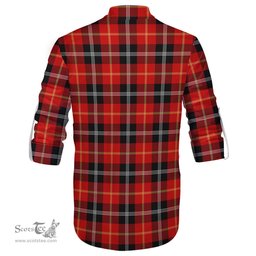 ScotsTee Shop Scottish Majoribanks Clan Tartan Mens Scottish Jacobite Ghillie Casual Shirt