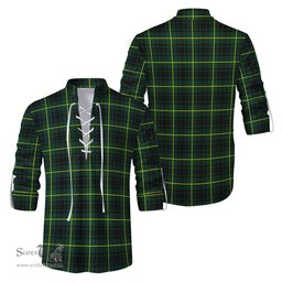 ScotsTee Shop Scottish MacArthur Modern Clan Tartan Mens Scottish Jacobite Ghillie Casual Shirt