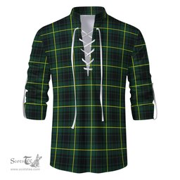 ScotsTee Shop Scottish MacArthur Modern Clan Tartan Mens Scottish Jacobite Ghillie Casual Shirt