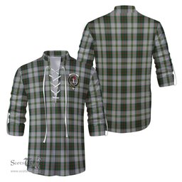 ScotsTee Shop Scottish Taylor Dress Clan Crest Tartan Mens Scottish Jacobite Ghillie Casual Shirt