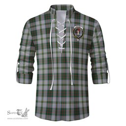 ScotsTee Shop Scottish Taylor Dress Clan Crest Tartan Mens Scottish Jacobite Ghillie Casual Shirt
