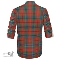 ScotsTee Shop Scottish MacLean of Duart Ancient Clan Tartan Mens Scottish Jacobite Ghillie Casual Shirt