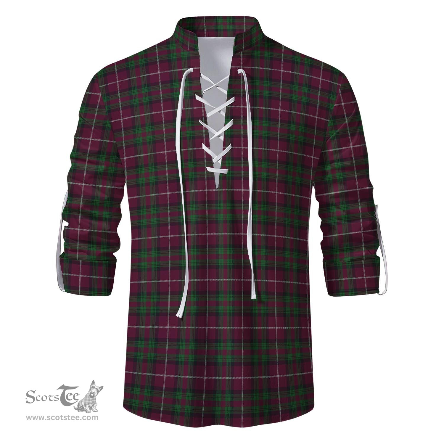 ScotsTee Shop Scottish Stewart of Bute Hunting Clan Tartan Mens Scottish Jacobite Ghillie Casual Shirt