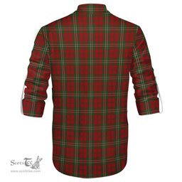 ScotsTee Shop Scottish Scott Clan Crest Tartan Mens Scottish Jacobite Ghillie Casual Shirt