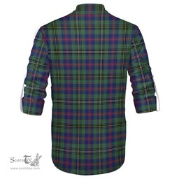 ScotsTee Shop Scottish Wood Modern Clan Crest Tartan Mens Scottish Jacobite Ghillie Casual Shirt