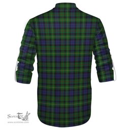 ScotsTee Shop Scottish Rollo Clan Crest Tartan Mens Scottish Jacobite Ghillie Casual Shirt