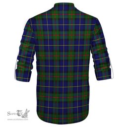 ScotsTee Shop Scottish MacLeod of Harris Modern Clan Crest Tartan Mens Scottish Jacobite Ghillie Casual Shirt