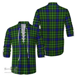 ScotsTee Shop Scottish Rollo Modern Clan Tartan Mens Scottish Jacobite Ghillie Casual Shirt
