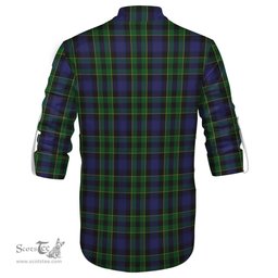 ScotsTee Shop Scottish Mowat Clan Tartan Mens Scottish Jacobite Ghillie Casual Shirt