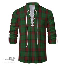 ScotsTee Shop Scottish Maxwell Hunting Clan Tartan Mens Scottish Jacobite Ghillie Casual Shirt