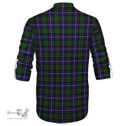 ScotsTee Shop Scottish Russell Modern Clan Crest Tartan Mens Scottish Jacobite Ghillie Casual Shirt