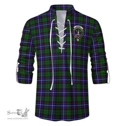 ScotsTee Shop Scottish Russell Modern Clan Crest Tartan Mens Scottish Jacobite Ghillie Casual Shirt