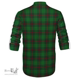 ScotsTee Shop Scottish Primrose Clan Crest Tartan Mens Scottish Jacobite Ghillie Casual Shirt