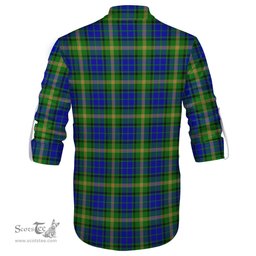 ScotsTee Shop Scottish Maitland Clan Crest Tartan Mens Scottish Jacobite Ghillie Casual Shirt
