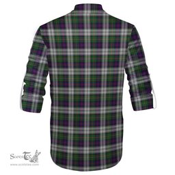 ScotsTee Shop Scottish MacCallum Dress Clan Crest Tartan Mens Scottish Jacobite Ghillie Casual Shirt