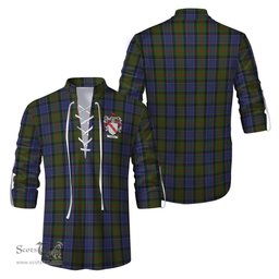 ScotsTee Shop Scottish McFadzen 03 Clan Crest Tartan Mens Scottish Jacobite Ghillie Casual Shirt