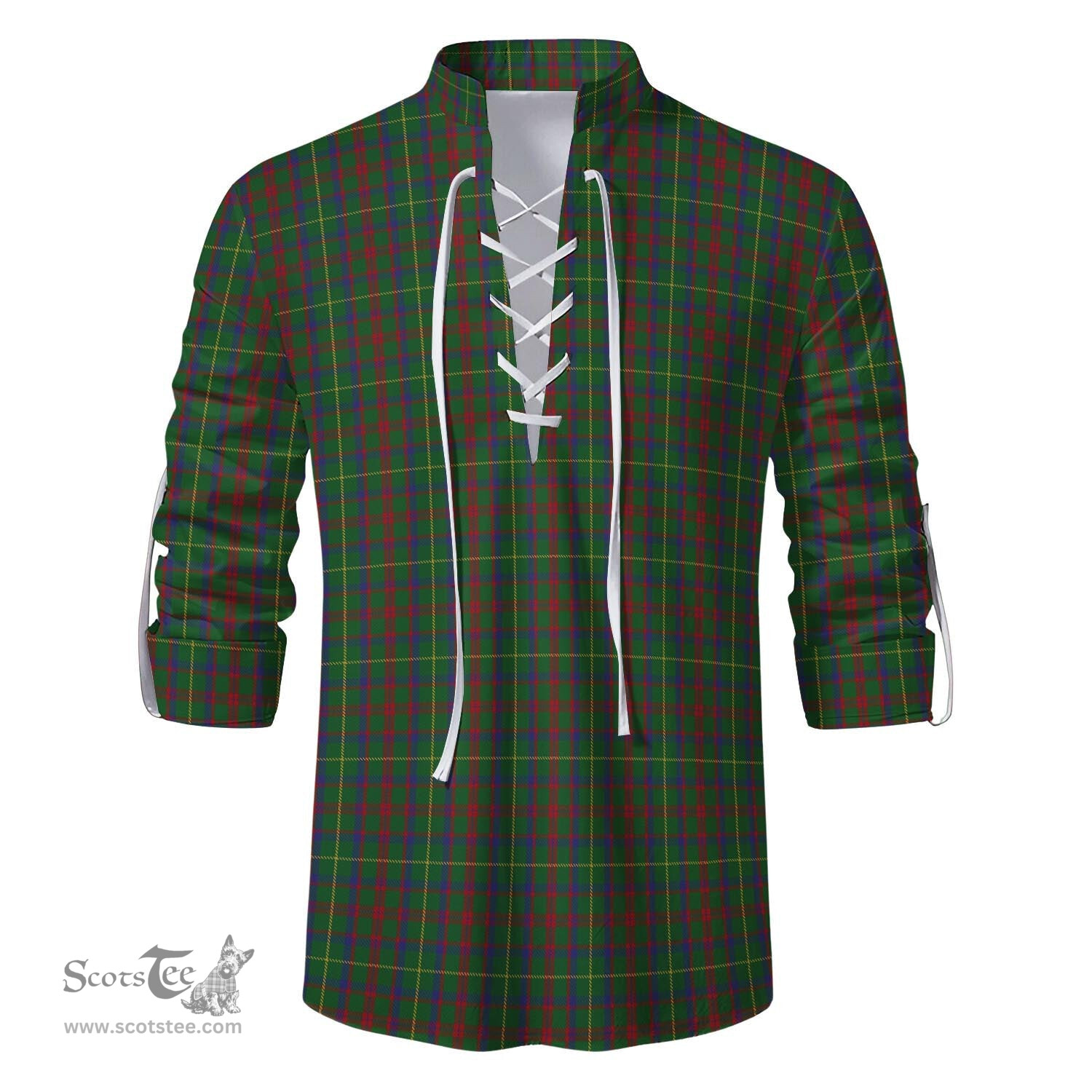ScotsTee Shop Scottish MacIntosh Hunting Clan Tartan Mens Scottish Jacobite Ghillie Casual Shirt