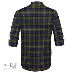 ScotsTee Shop Scottish MacLaren Modern Clan Tartan Mens Scottish Jacobite Ghillie Casual Shirt
