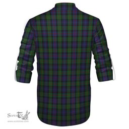 ScotsTee Shop Scottish Murray of Atholl Clan Crest Tartan Mens Scottish Jacobite Ghillie Casual Shirt