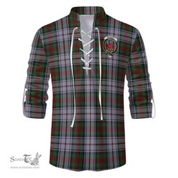 ScotsTee Shop Scottish MacDuff Dress Clan Crest Tartan Mens Scottish Jacobite Ghillie Casual Shirt