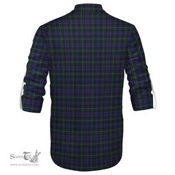ScotsTee Shop Scottish Sempill Clan Tartan Mens Scottish Jacobite Ghillie Casual Shirt