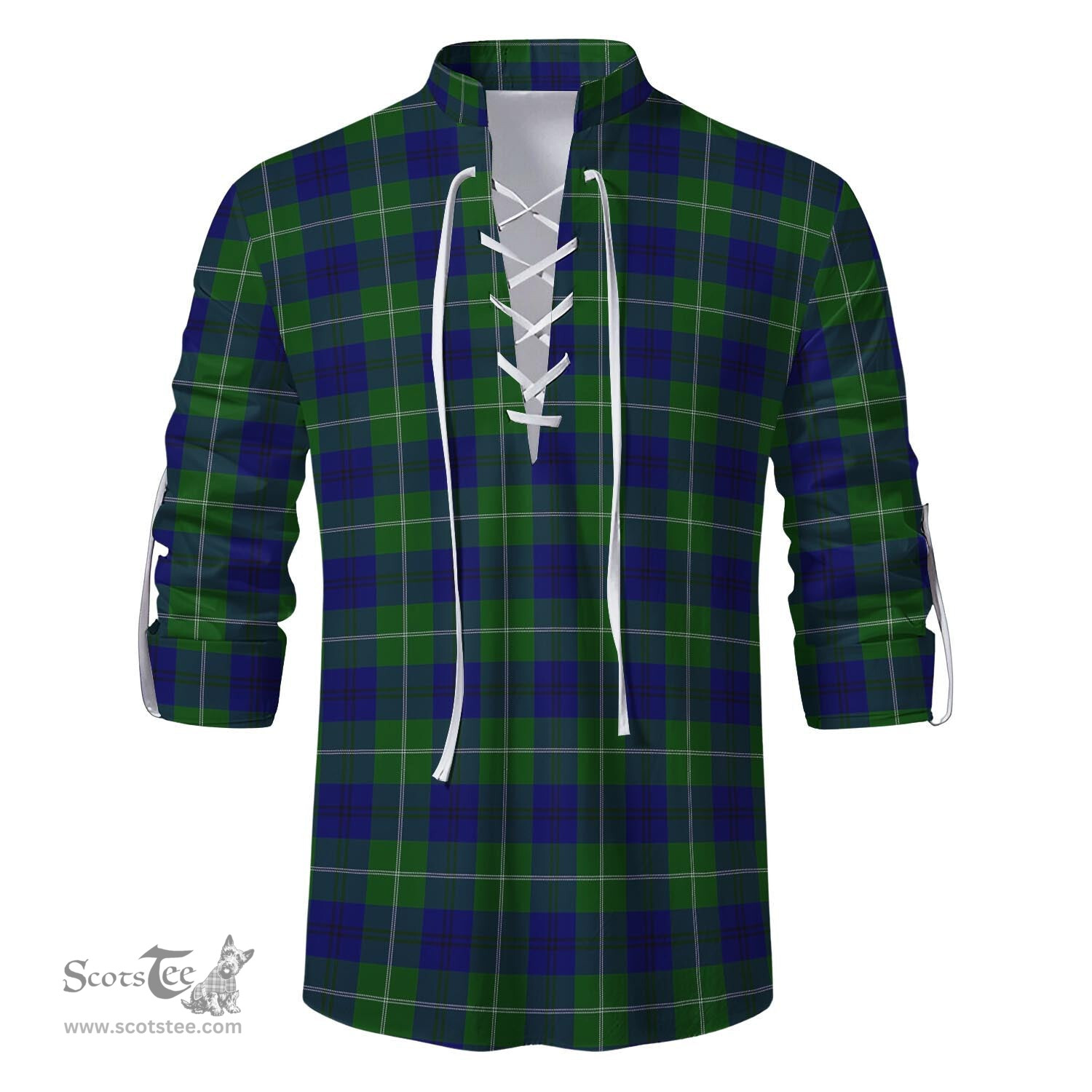 ScotsTee Shop Scottish Oliphant Modern Clan Tartan Mens Scottish Jacobite Ghillie Casual Shirt