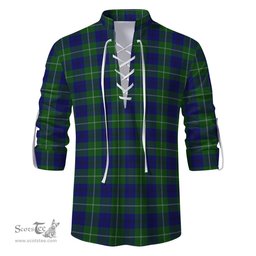 ScotsTee Shop Scottish Oliphant Modern Clan Tartan Mens Scottish Jacobite Ghillie Casual Shirt