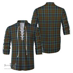 ScotsTee Shop Scottish MacTavish Hunting Clan Tartan Mens Scottish Jacobite Ghillie Casual Shirt