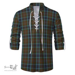 ScotsTee Shop Scottish MacTavish Hunting Clan Tartan Mens Scottish Jacobite Ghillie Casual Shirt