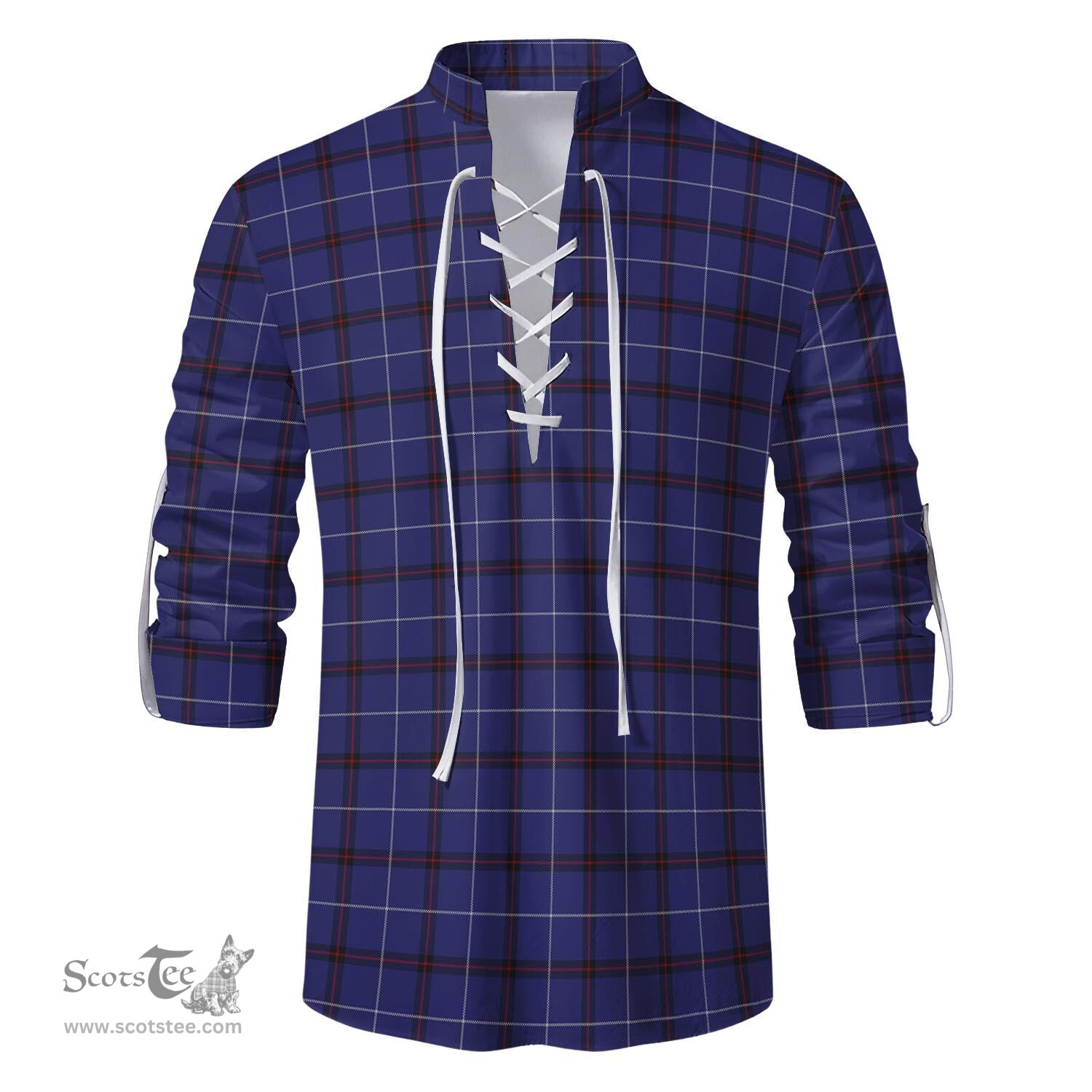 ScotsTee Shop Scottish McCallie Clan Tartan Mens Scottish Jacobite Ghillie Casual Shirt