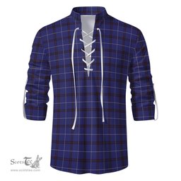 ScotsTee Shop Scottish McCallie Clan Tartan Mens Scottish Jacobite Ghillie Casual Shirt