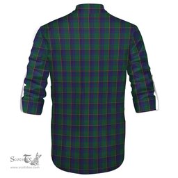 ScotsTee Shop Scottish Lowry Clan Tartan Mens Scottish Jacobite Ghillie Casual Shirt