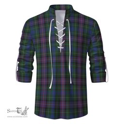 ScotsTee Shop Scottish Rankin Clan Tartan Mens Scottish Jacobite Ghillie Casual Shirt